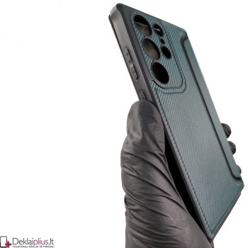 Razor Carbon atverčiamas dėklas - žalias (Samsung S23 Ultra) Razor Carbon atverčiamas dėklas - žalias (Samsung S23 Ultra)